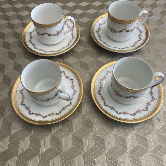 Tirshenreuth Bavaria Made in Germany Coffee set of 4 - Picture 15 of 16